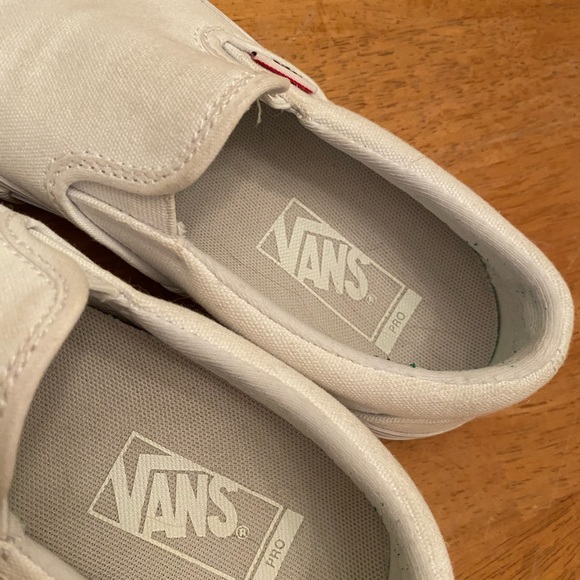 Vans Pro white slip on sneakers  M5, W6.5 unisex - Picture 5 of 16
